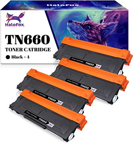 Brother TN660 Toner Cartridge Compatible High Yield 4 Pack