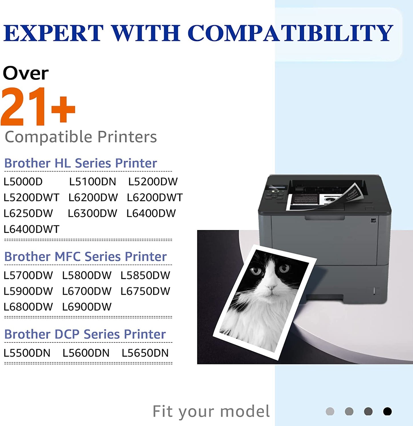 Brother TN850 Toner-Cartridge Compatible 4 pack
